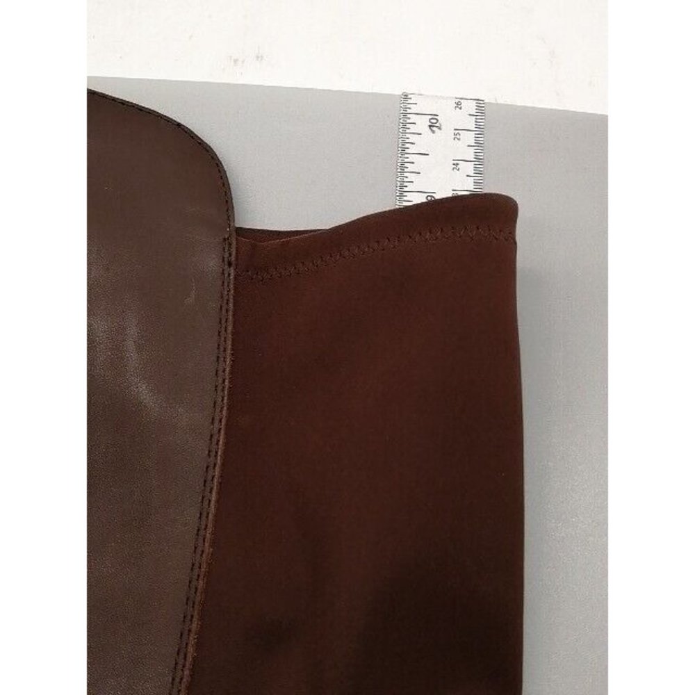 Vince Camuto Womens Boots Pauletta Brown Leather Zip Knee High Wide Calf 9.5 - Picture 10 of 14